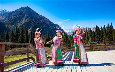 Ethnic groups in Jiuzhaigou area
