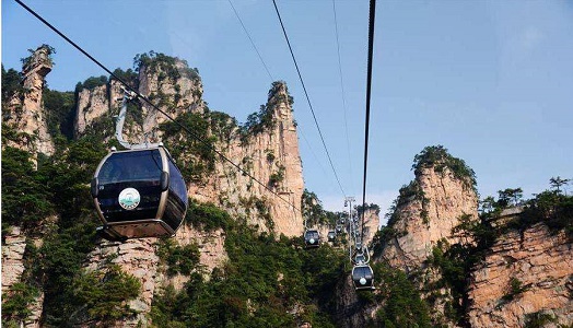 Cable car in Tianzi Mountain Nature Reserve.jpg