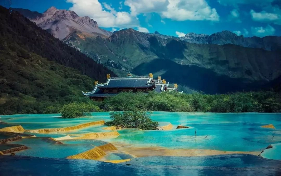 Huanglong Five-Colored Pools